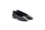 Ежедневни черни дамски обувки от естествена кожа 04.8600