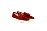 Спортни мъжки обувки от естествен велур в цвят бордо 11.8430