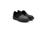 Ежедневни черни дамски обувки от естествена кожа и велур 01.5050