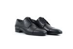 Елегантни черни мъжки обувки от естествена кожа 18.3556