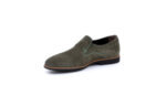 Ежедневни зелени мъжки обувки от естествен велур 11.3061