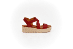 Ежедневни червени дамски сандали от естествена кожа 40.975