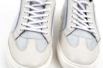 Мъжки бели спортни обувки от естествена кожа и велур 57.48702