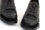 Мъжки спортни черни обувки от естествена кожа 57.70402