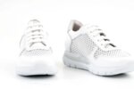 Спортни бели дамски обувки от естествена кожа 10.31188
