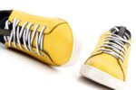 Мъжки спортни жълти обувки от естествена кожа 57.940