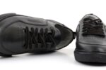 Мъжки спортни черни обувки от естествена кожа 57.48711