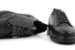 Мъжки спортни черни обувки от естествена кожа 57.24803