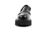 Ежедневни черни дамски обувки от естествен лак 04.1290