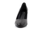 Елегантни черни дамски обувки от естествена кожа на висок ток 01.2