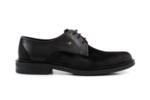 Елегантни черни мъжки обувки от естествен велур и кожа 57.26013