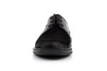 Елегантни черни мъжки обувки от естествен велур и кожа 57.26013