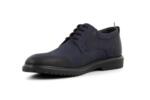 Елегантни сини мъжки обувки от естествен набук 57.26023