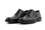 Елегантни черни мъжки обувки от естествена кожа 57.26016