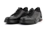 Спортни черни мъжки обувки от естествена кожа 57.17515