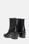 Елегантни черни дамски обувки от естествена кожа на висок ток 01.452