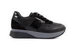 Спортни черни дамски обувки от естествена кожа 10.35080