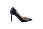 Елегантни черни дамски обувки от естествена кожа на висок ток 01.7788