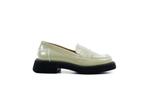 Ежедневни зелени дамски обувки от естествен лак 01.4153