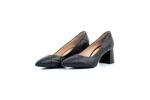 Елегантни черни дамски обувки от естествена кожа на висок ток 01.2801