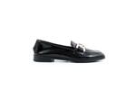 Ежедневни черни дамски обувки от естествен лак 04.1605