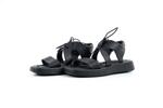 Ежедневни черни дамски сандали от естествена кожа 01.350