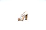 Елегантни златни дамски сандали MENBUR от еко кожа на висок ток 47.23046