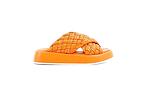 Дамски оранжеви чехли от естествена кожа 51.280