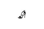 Елегантни черни дамски сандали MENBUR на висок ток 47.23148
