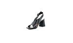 Елегантни черни дамски сандали от естествена кожа на висок ток 29.3607
