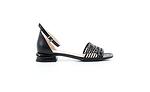 Ежедневни черни дамски сандали от естествена кожа 29.3406