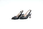 Елегантни черни дамски сандали HISPANITAS от естествена кожа 37.23267