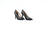 Елегантни черни дамски обувки HISPANITAS от естествен лак на висок ток 37.23279