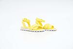 Ежедневни жълти дамски сандали от естествена кожа 56.8803