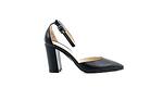 Елегантни черни дамски обувки от естествена кожа на висок ток 01.704