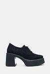 Елегантни черни дамски обувки от естествен велур 01.116