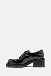 Ежедневни черни дамски обувки от естествен лак 04.20242