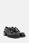 Ежедневни черни дамски обувки от естествен лак 04.20242