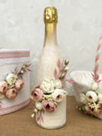 Сватбен комплект от аксесоари с божури в цвят пепел от рози K40