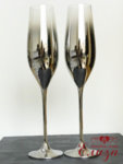 Кристални сватбени чаши със златна метализация K5
