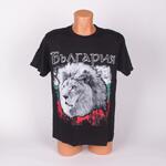 Черна мъжка тениска с лъв - България