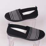 Черни летни платнени обувки