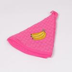 Кухненска кръгла кърпа в цикламен цвят - Банани