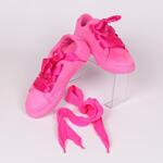 Свежи дамски обувки с равна подметка в розово