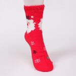 Коледни червени дамски чорапи с Дядо Коледа