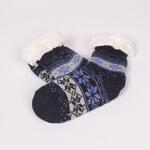Тъмно сини детски меки чорапи със снежинки
