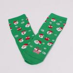 Зелени коледни детски чорапи с Дядо Коледа