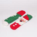 Коледни мъжки пухкави чорапи с Дядо Коледа