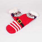 Коледни червени мъжки чорапи с Дядо Коледа