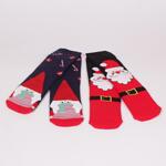 Дамски коледен сет термо чорапи с Дядо Коледа